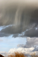 Rain fallin from cloud